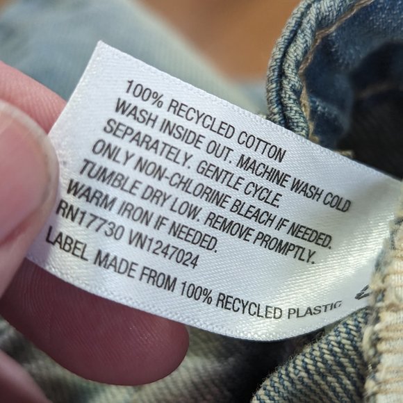 Wild Fable Distressed Sand Blasted Denim Mini-Skirt NWT - Picture 8 of 9